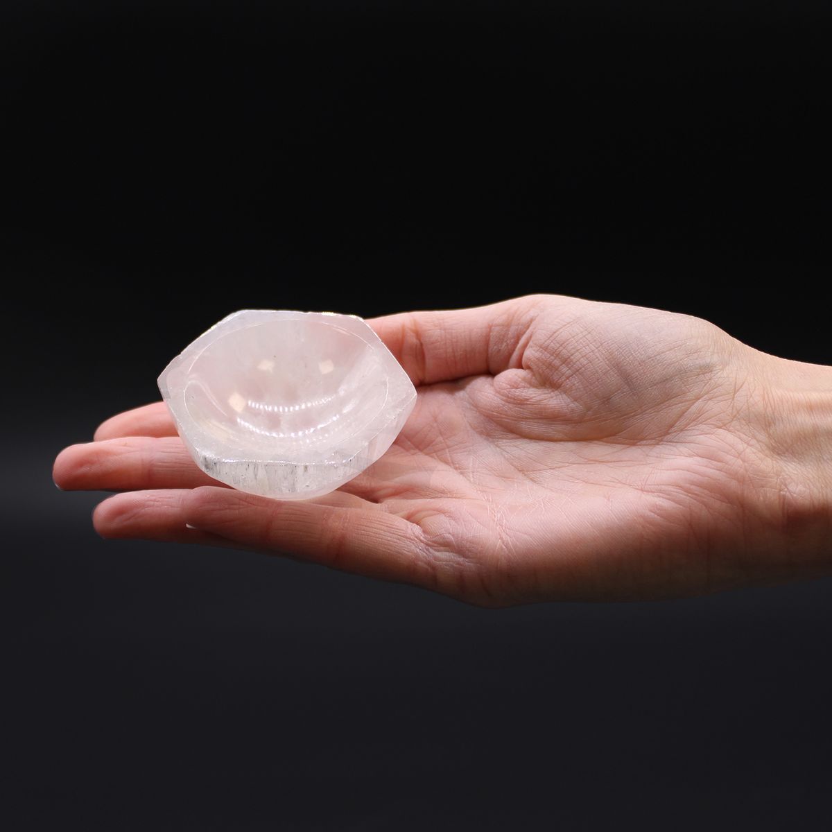 Selenite Hex Bowl – 6cm