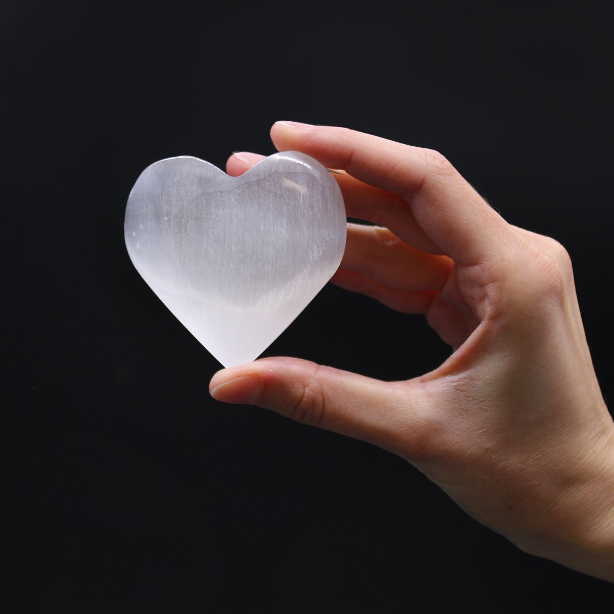 Selenite Heart – 7-8cm