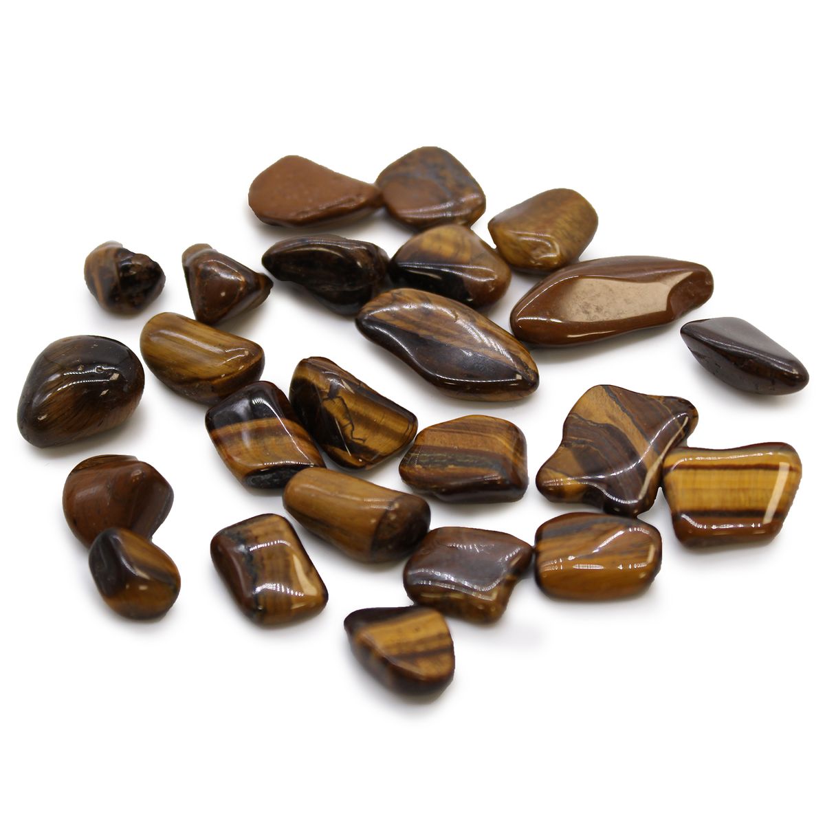 Golden Tiger's Eye African Tumble Stones – Small