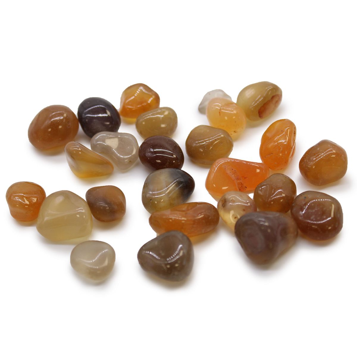 Mozambique Carnelian Agate African Tumble Stones – Small