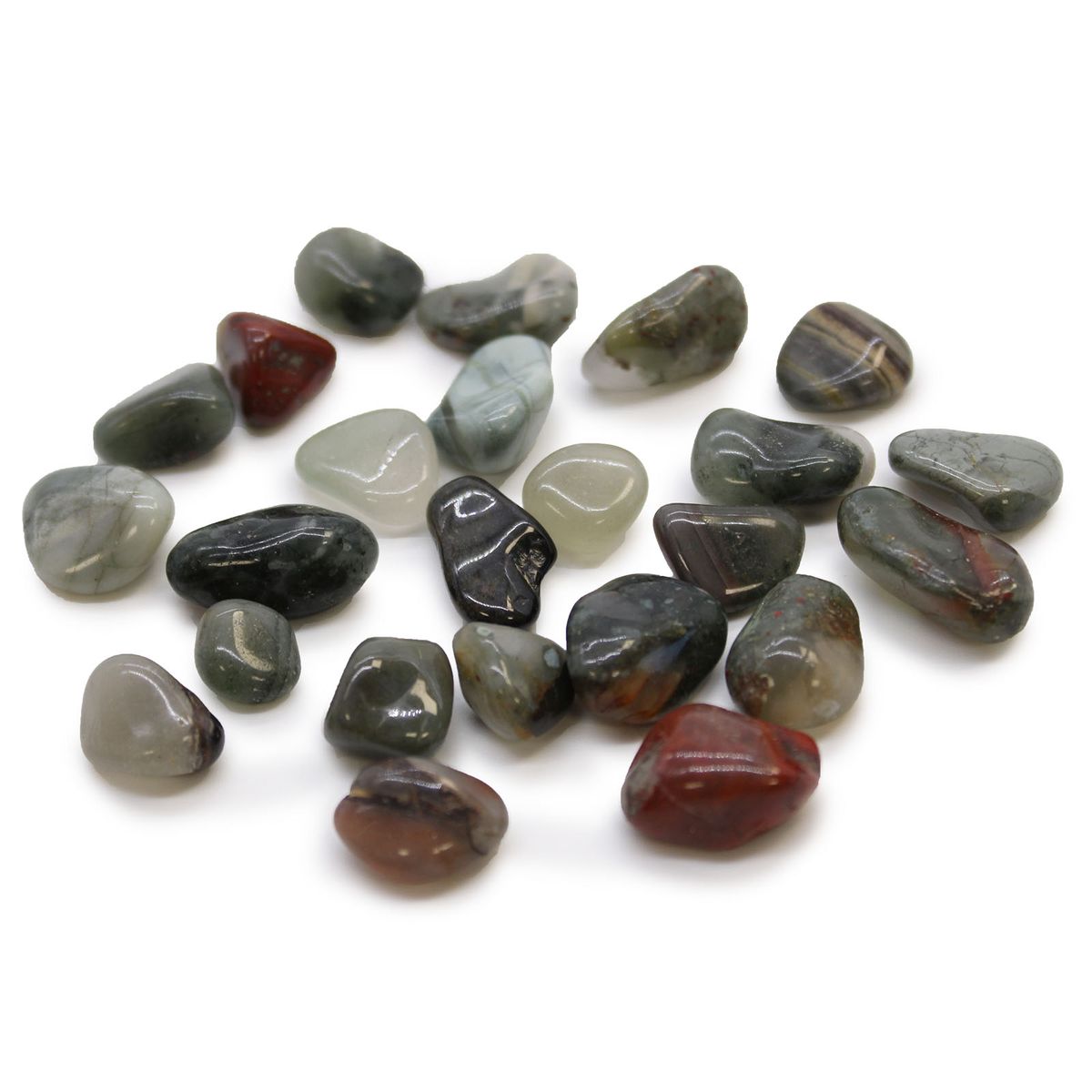 Seftonite Bloodstone African Tumble Stones – Small