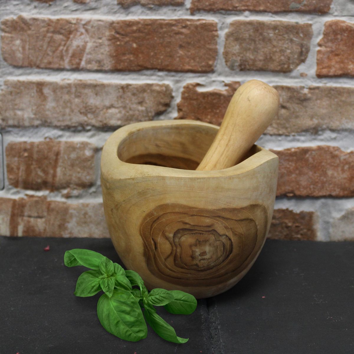 Teak Pestle & Mortar – Medium