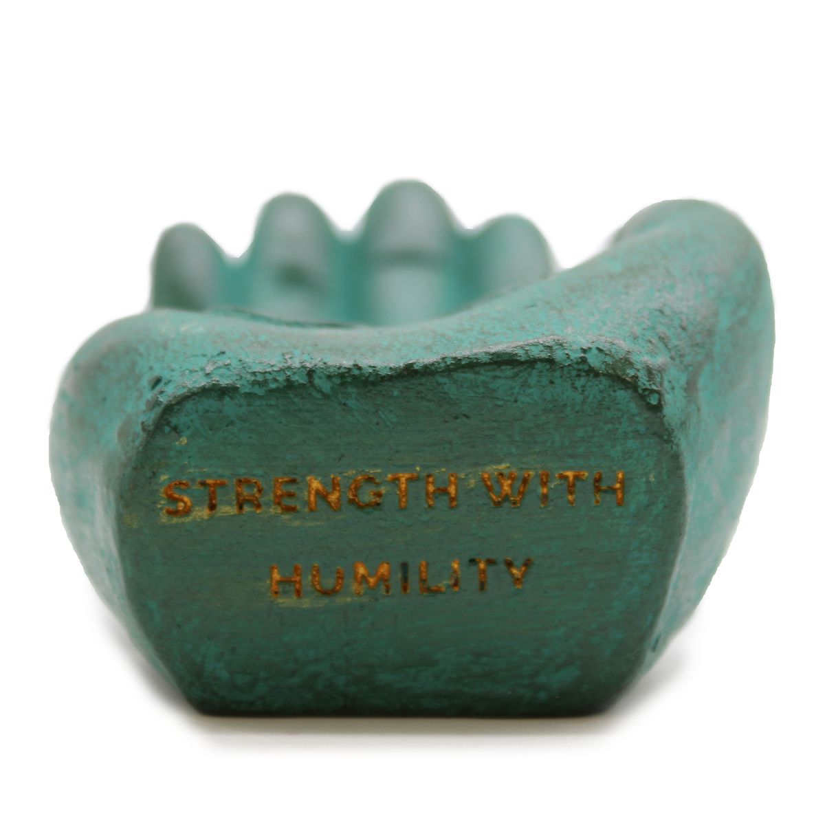 Hand Concrete Incense Burner – Strength, Green