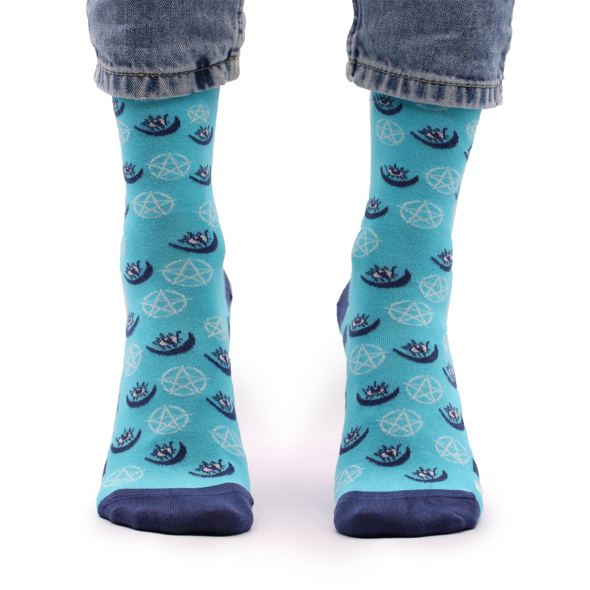 Hop Hare Bamboo Socks – Pentagram & Evil Eye