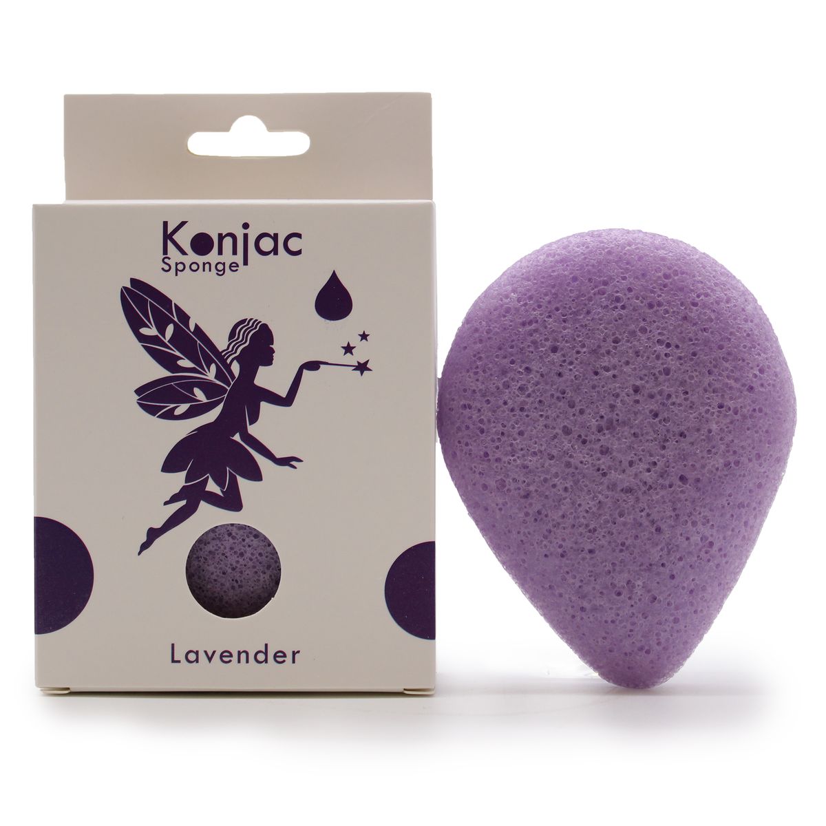 Teardrop Konjac Sponge – Lavender