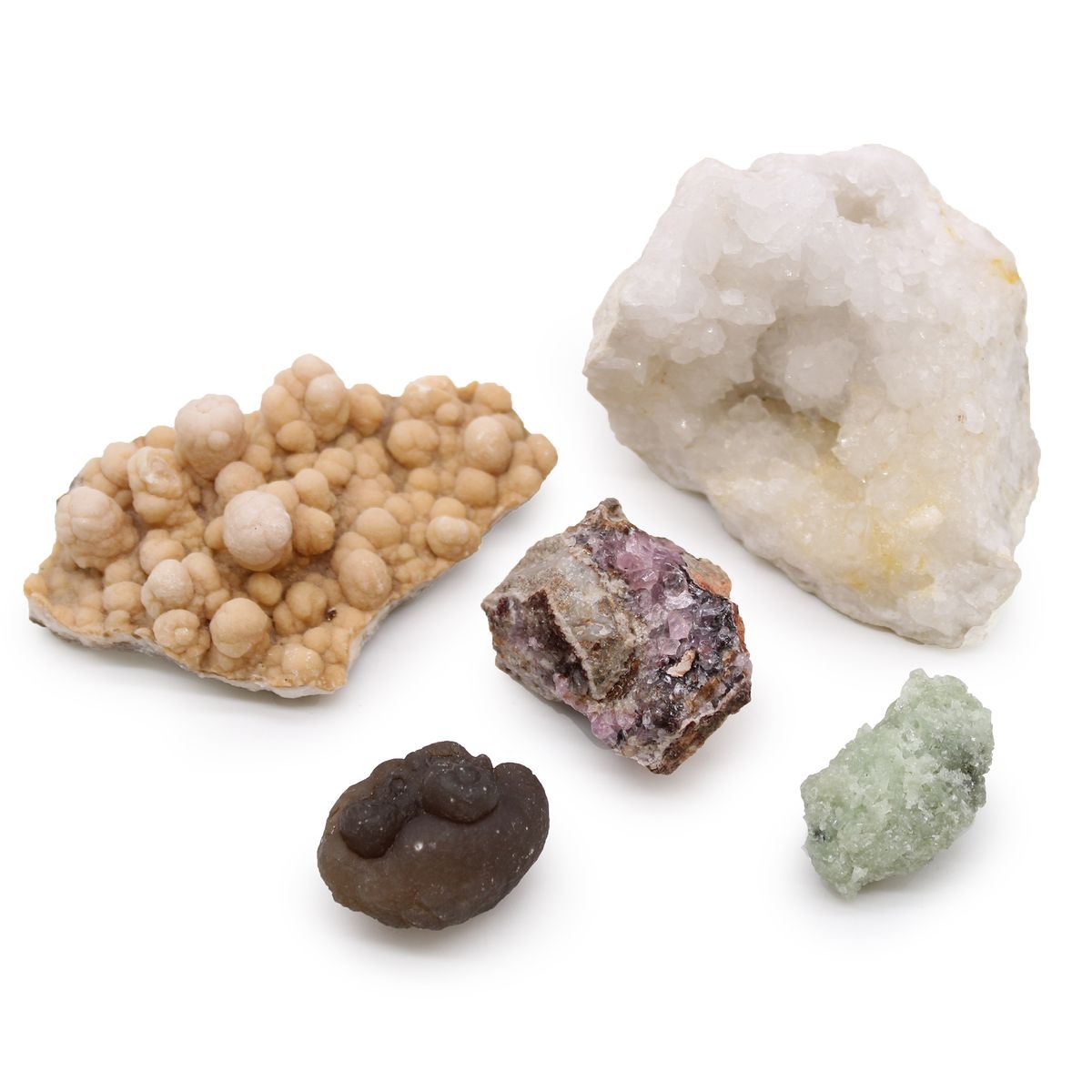 Rare Mineral Specimen Collection – Mix 1, Set of 5