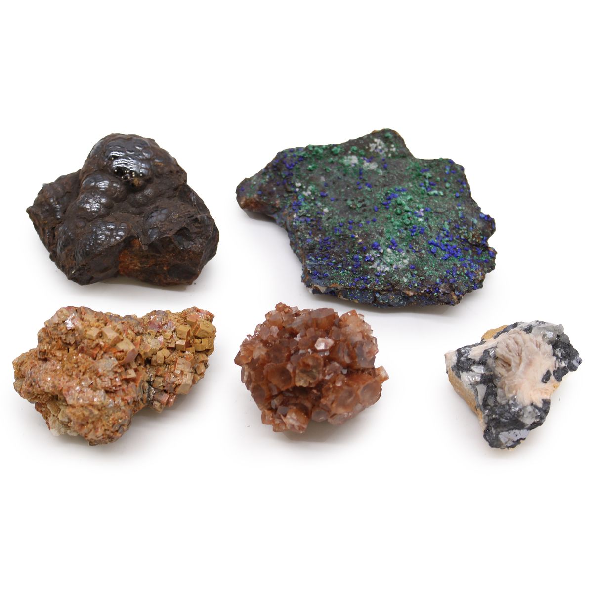 Rare Mineral Specimen Collection – Mix 3, Set of 5