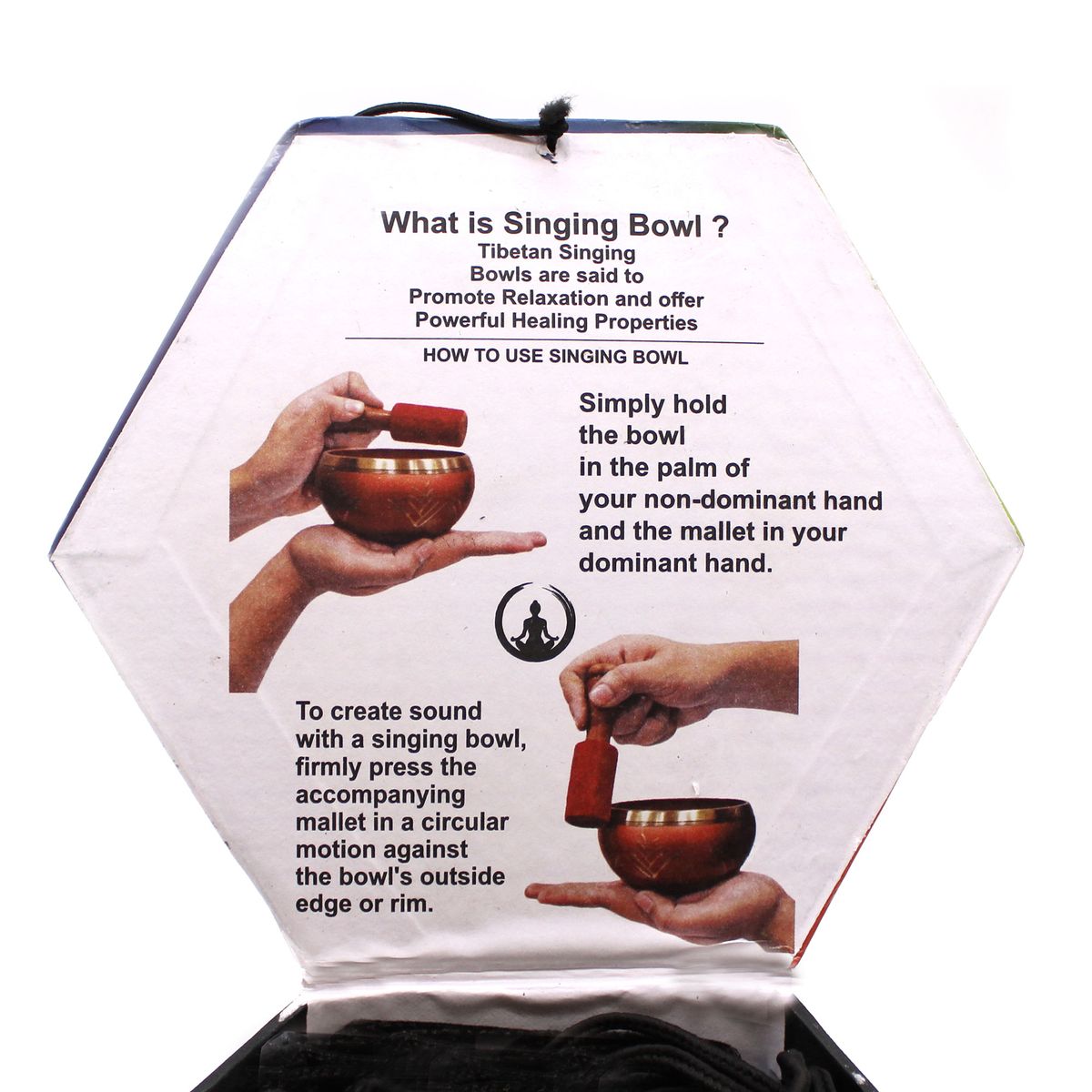 Tree of Life Singing Bowl Set – Green, 10.7cm
