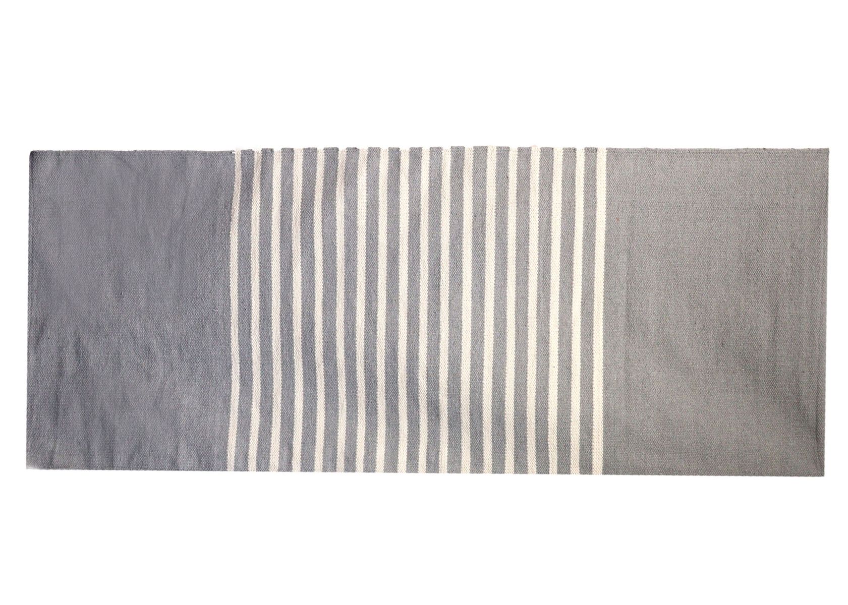 Indian Cotton Rug – Grey, 70 x 170cm