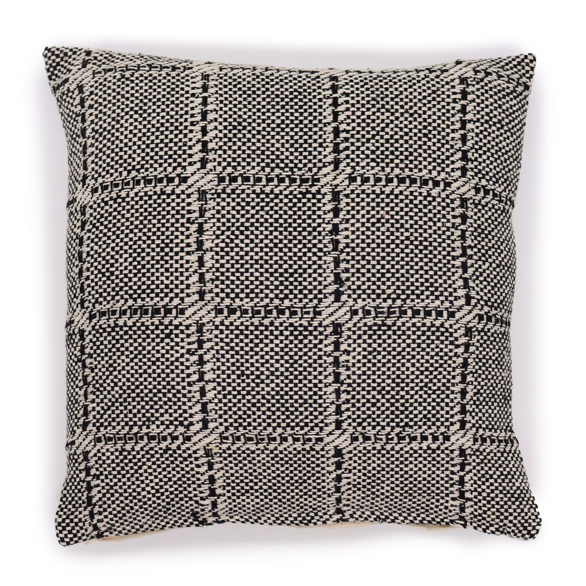 Classic Cushion Cover – Squares Grey, 40 x 40cm