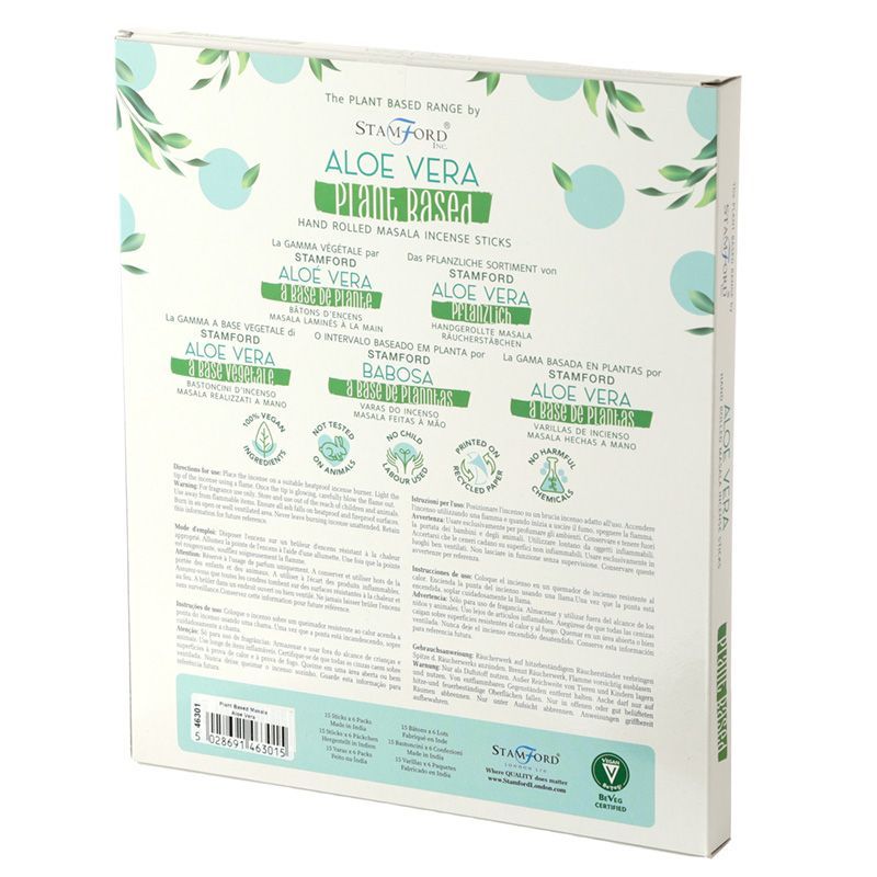 Plant-Based Masala Incense Sticks – Aloe Vera