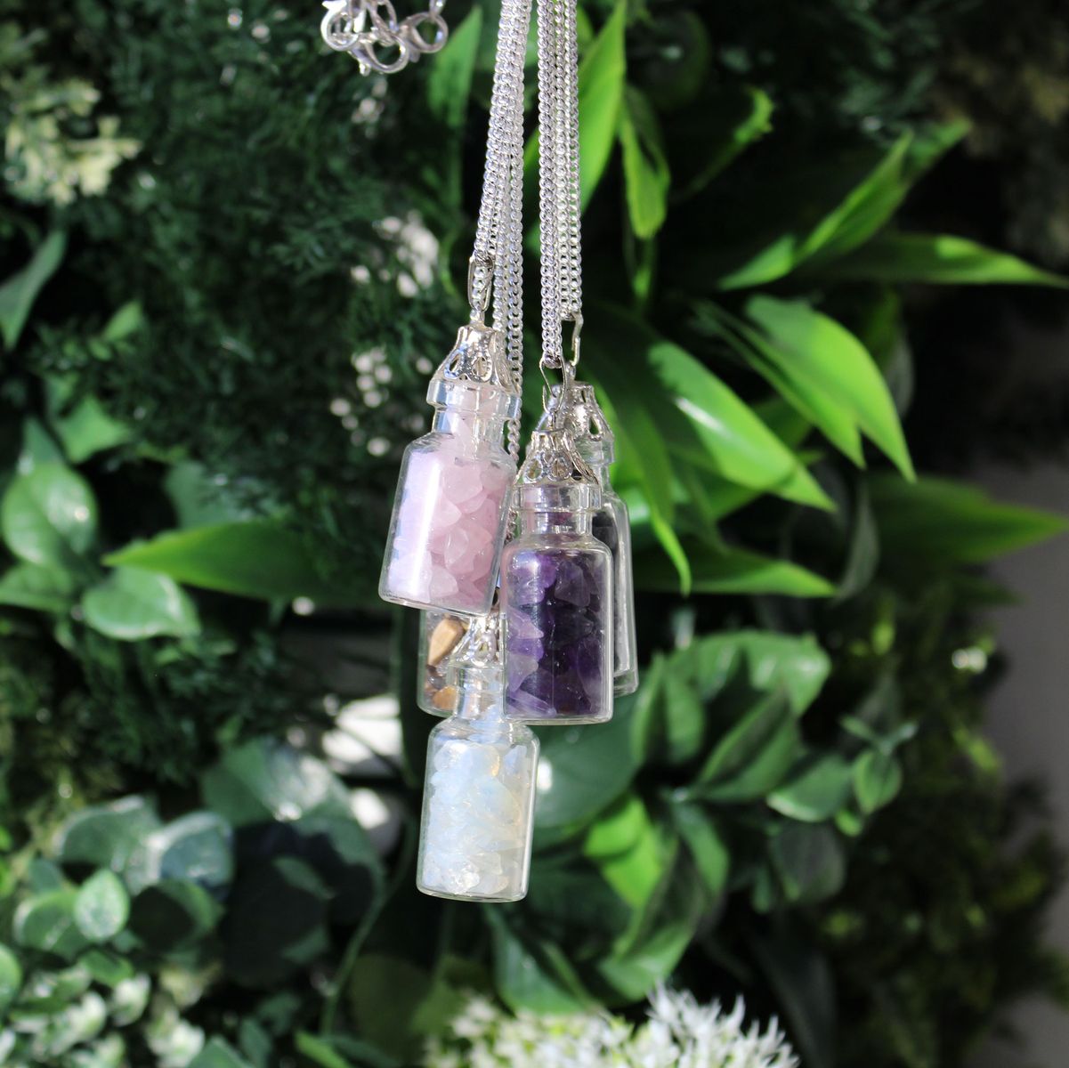Bottled Gemstones Necklace – Opalite