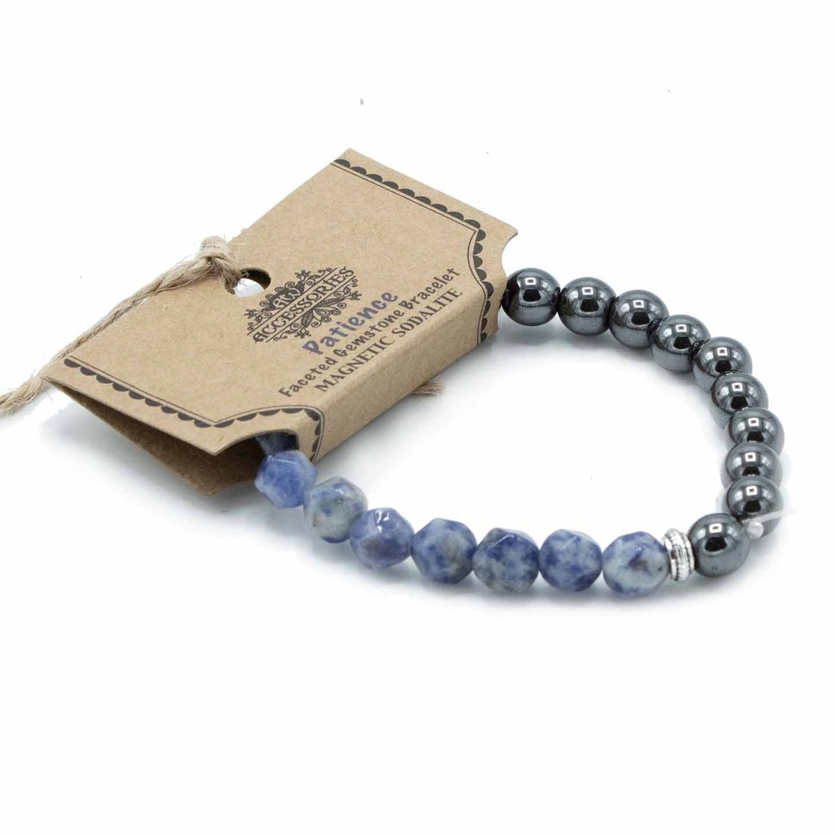 Faceted Magnetic Gemstone Bracelet – Sodalite