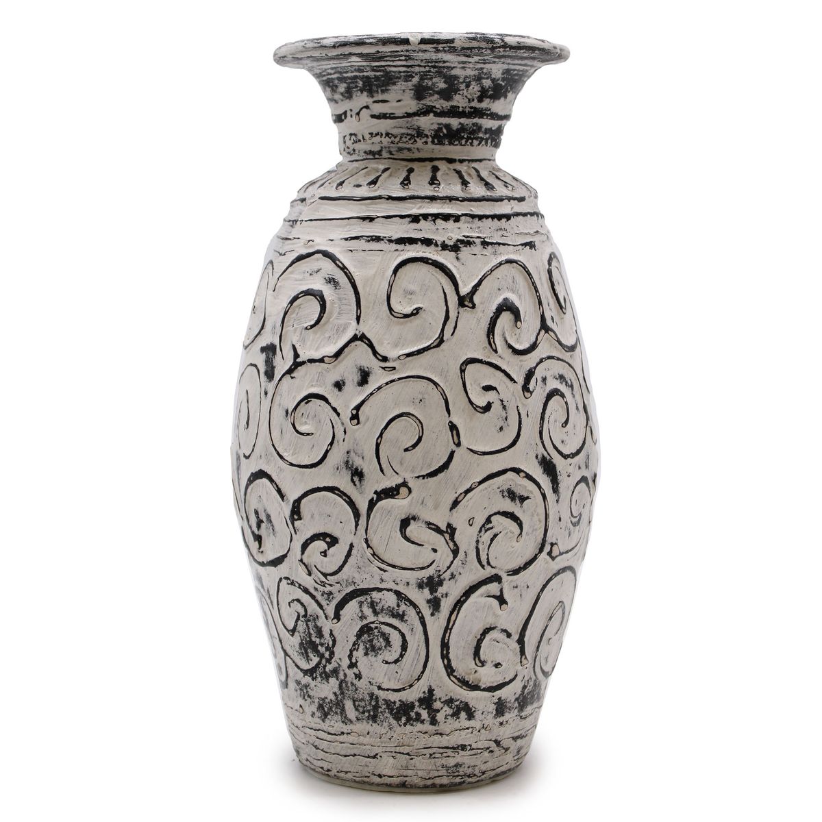 Swirls Shaped Vase – Cream
