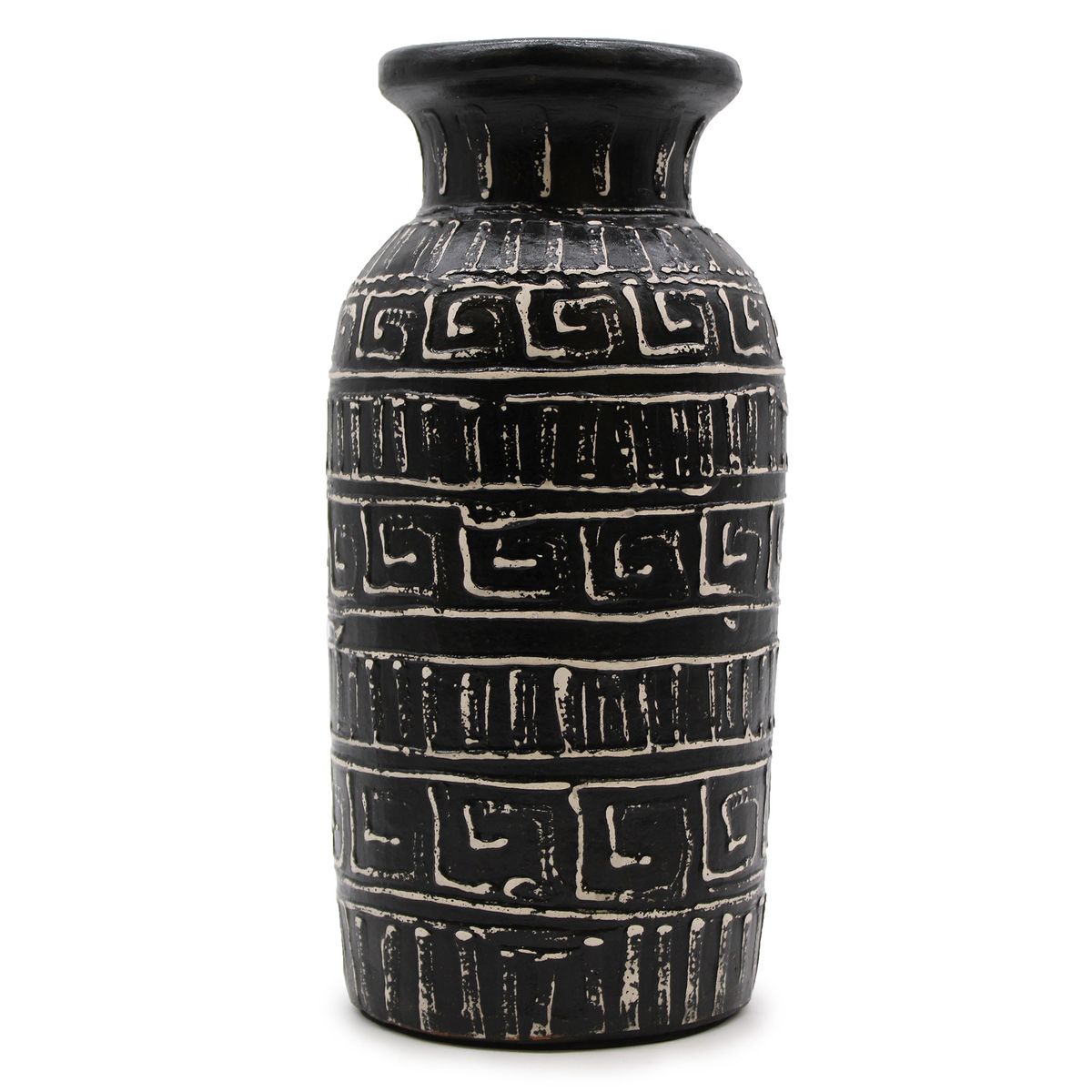 Greek Straight Terracotta Vase – Chocolate
