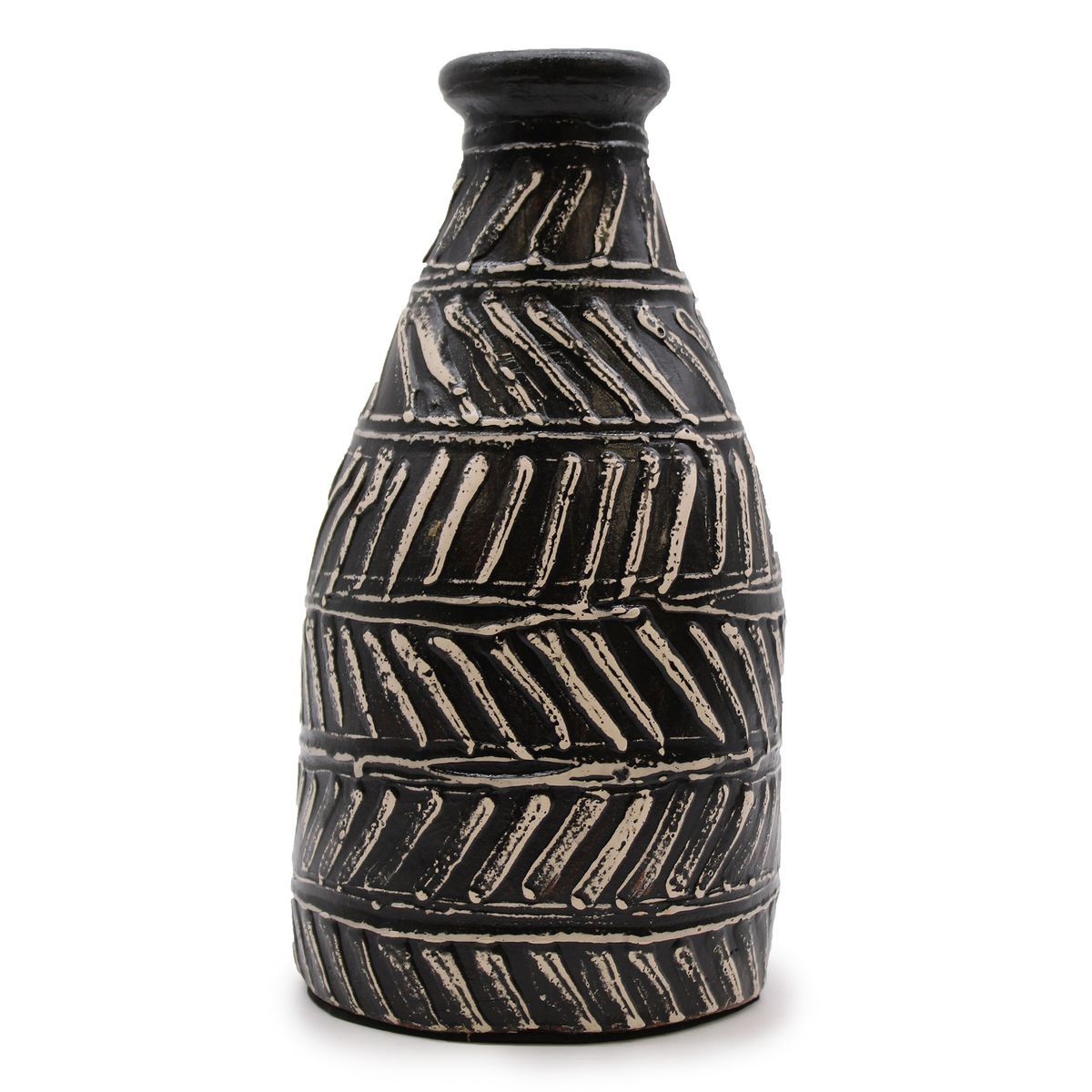 Greek Taper Terracotta Vase – Chocolate