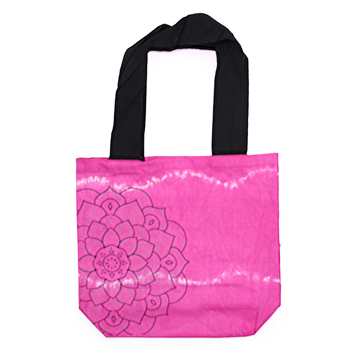 Tie-Dye Cotton Bag – Mandala, Magenta