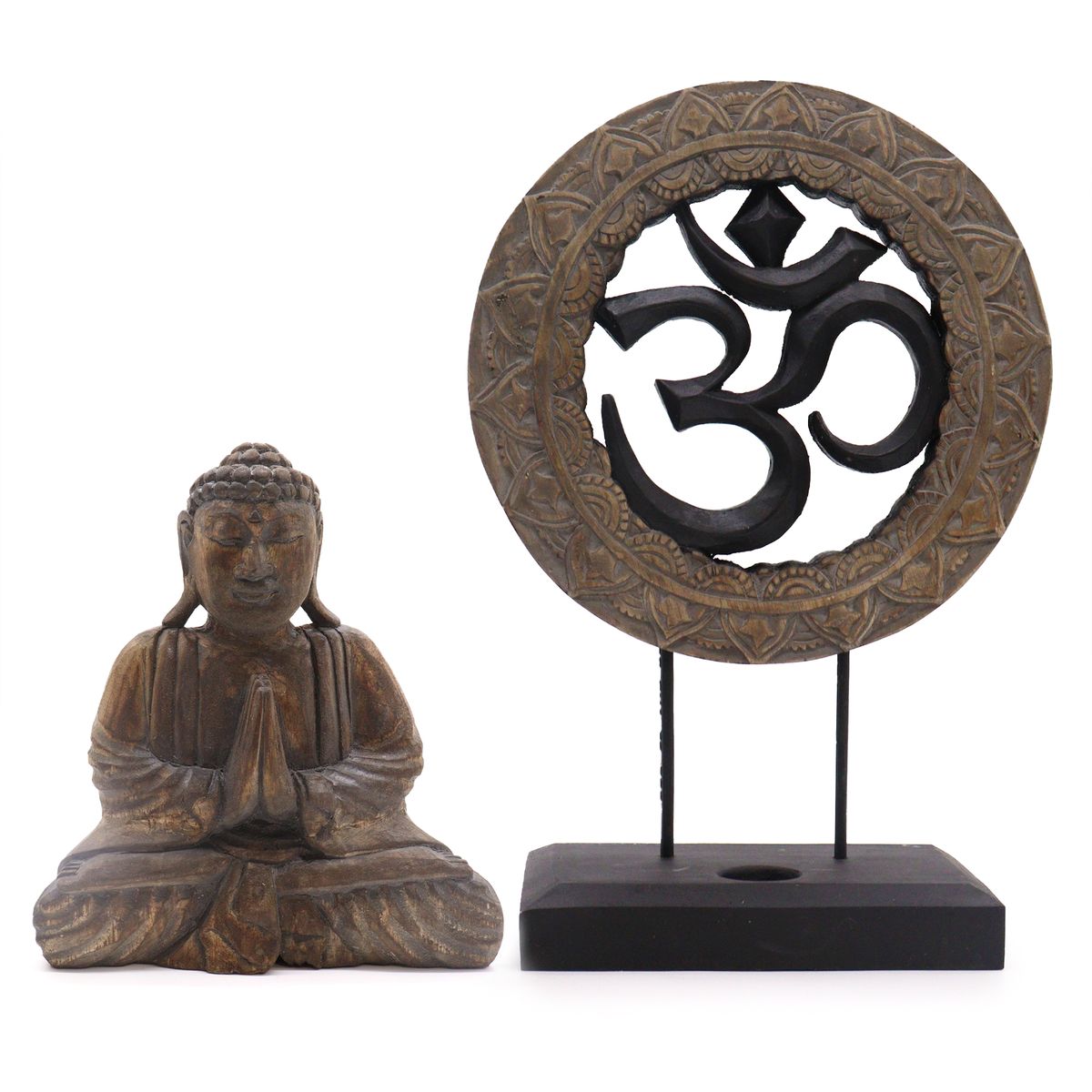 Buddha Feng Shui Set – Om, Grey & Black