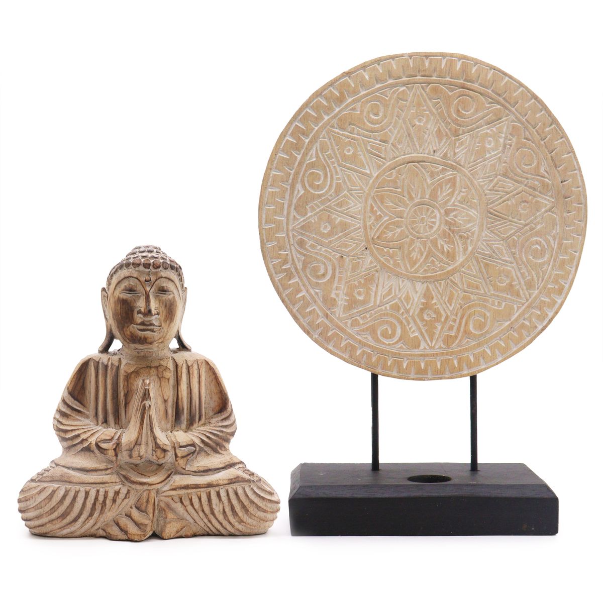 Buddha Feng Shui Set – Classic Mandala, Natural