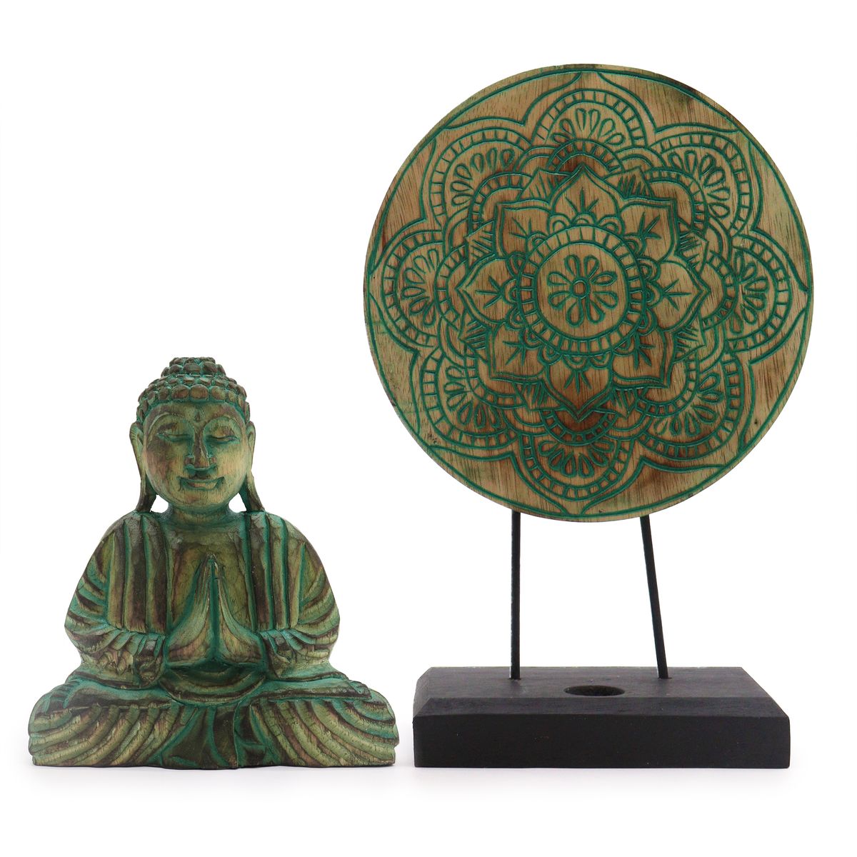 Buddha Feng Shui Set – Buddha Knot, Green