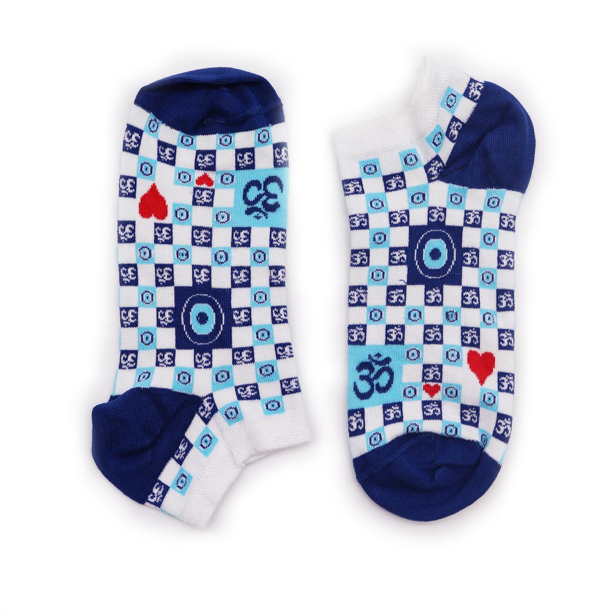 Hop Hare Low Bamboo Socks – Ohm Evil Eye, S/M (3.5–6.5)