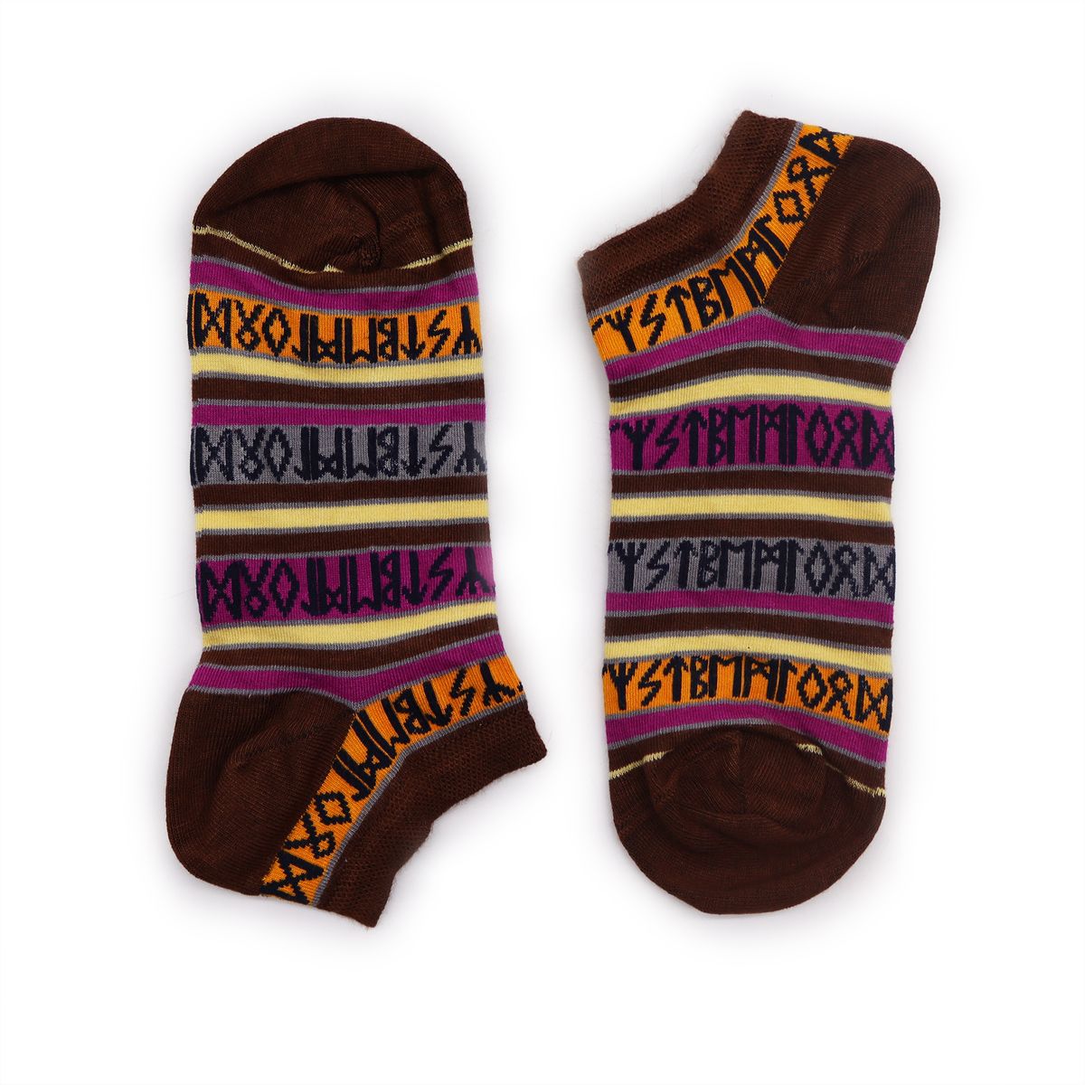 Hop Hare Low Bamboo Socks – Rune Stones, S/M (3.5–6.5)