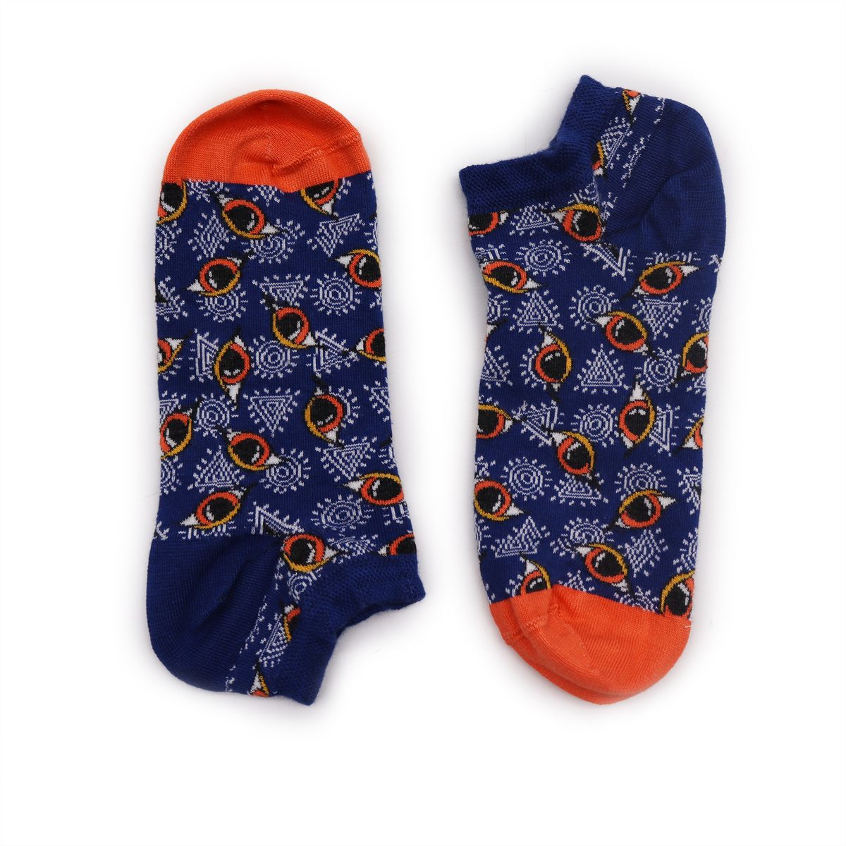 Hop Hare Low Bamboo Socks – Egyptian Pyramids, S/M (3.5–6.5)