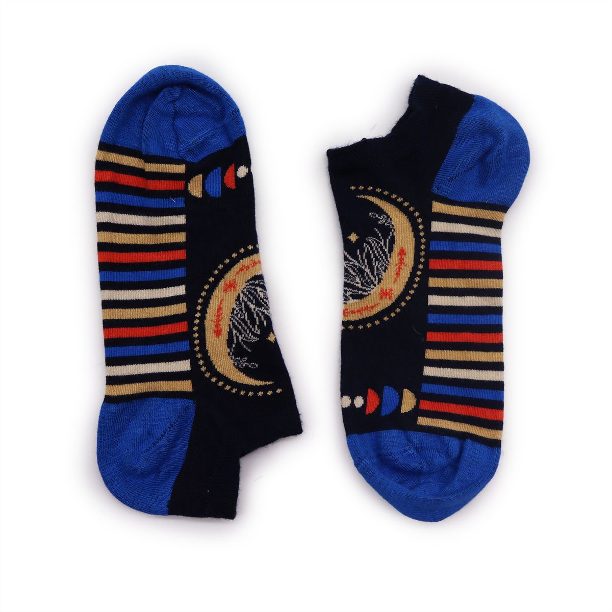 Hop Hare Low Bamboo Socks – Lunar Phases, S/M (3.5–6.5)
