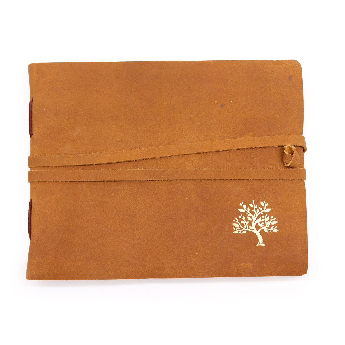 Leather Sketchbook – Golden Tree, 144 Pages, 18x23cm