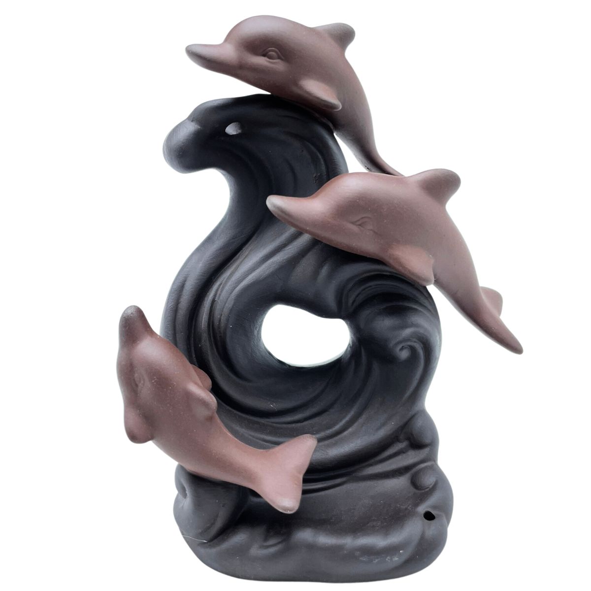 Backflow Incense Burner – Dolphin Wave