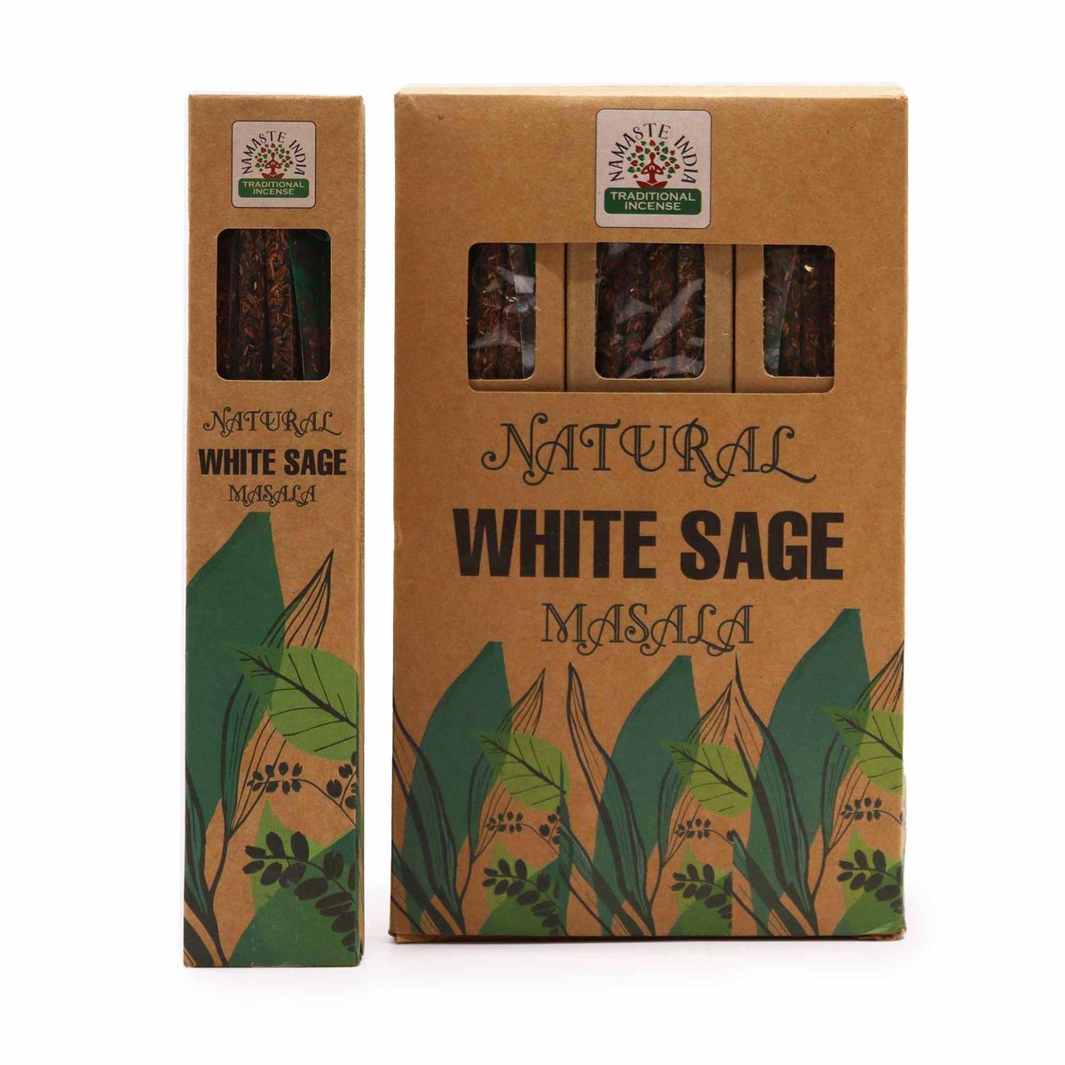 Natural Botanical Masala Incense Sticks – White Sage