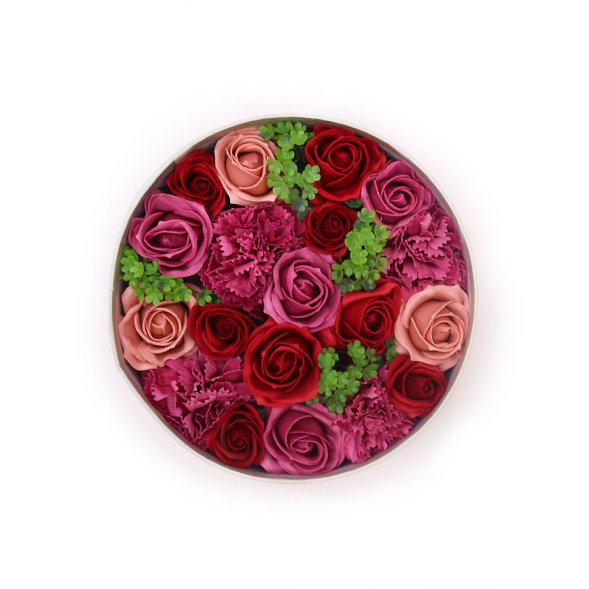 Soap Flower Round Box – Vintage Roses