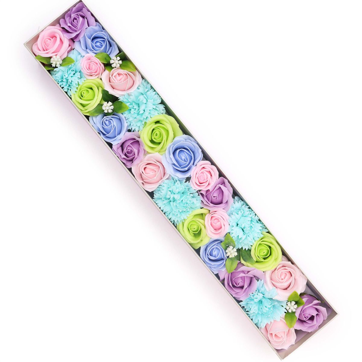 Soap Flowers Extra Long Gift Box – Baby Blessings, Blues