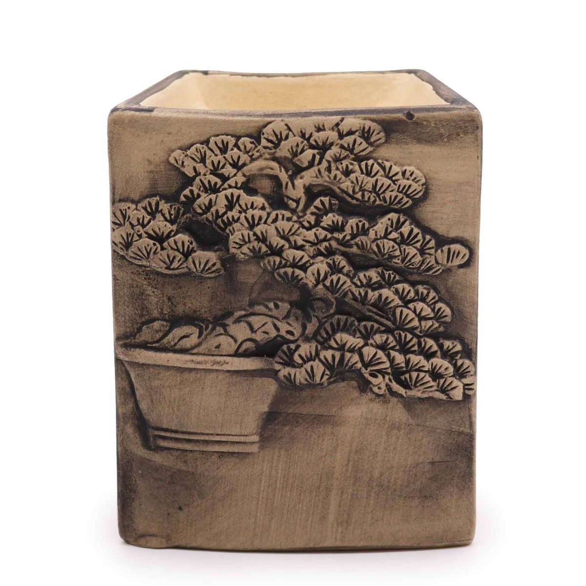 Hand-Painted Bonsai Oil Burner – Slate