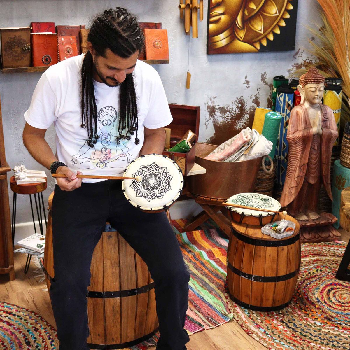 Mandala Shamanic Drum – 20cm