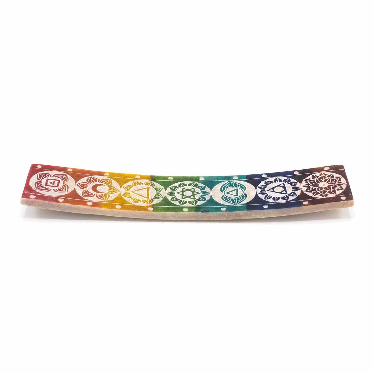 Soapstone Seven Chakra Incense Holder – 26x5cm