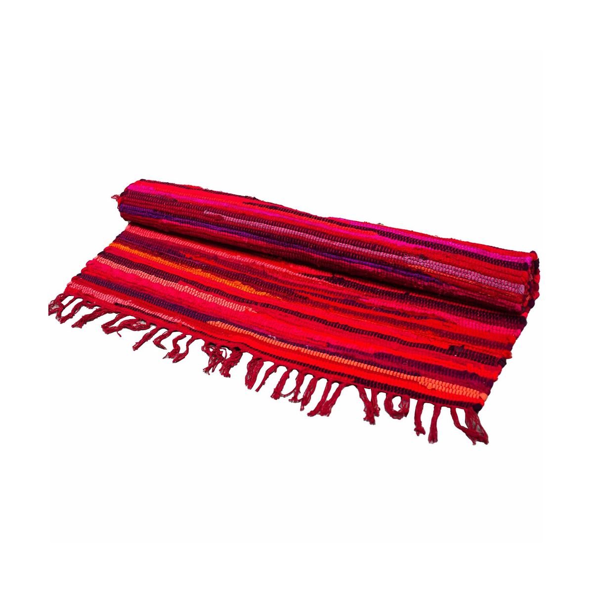 Small Rag Rug – Shocking Pinks, 50x90cm