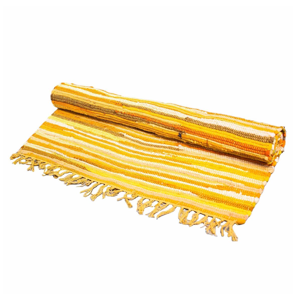 Premium Rag Rug – Sunrise Oranges, 150 x 90cm