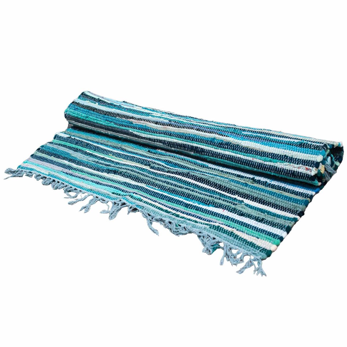 Room Rag Rug – Aqua Blues, 150x200cm