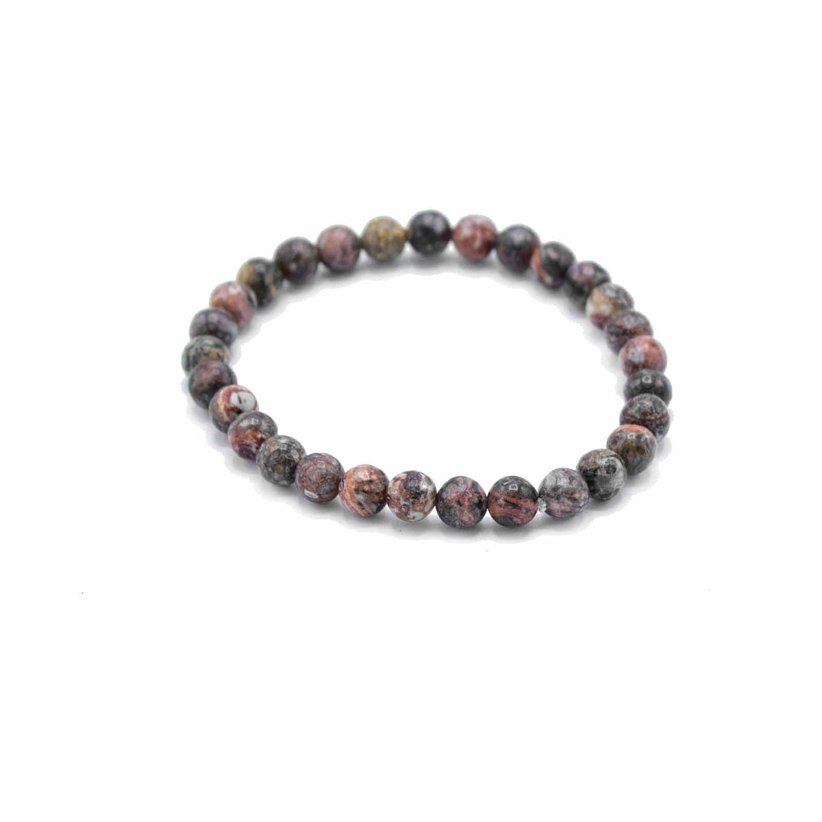 Gemstone Manifestation Bracelet – Leopard Skin Jasper, Courage