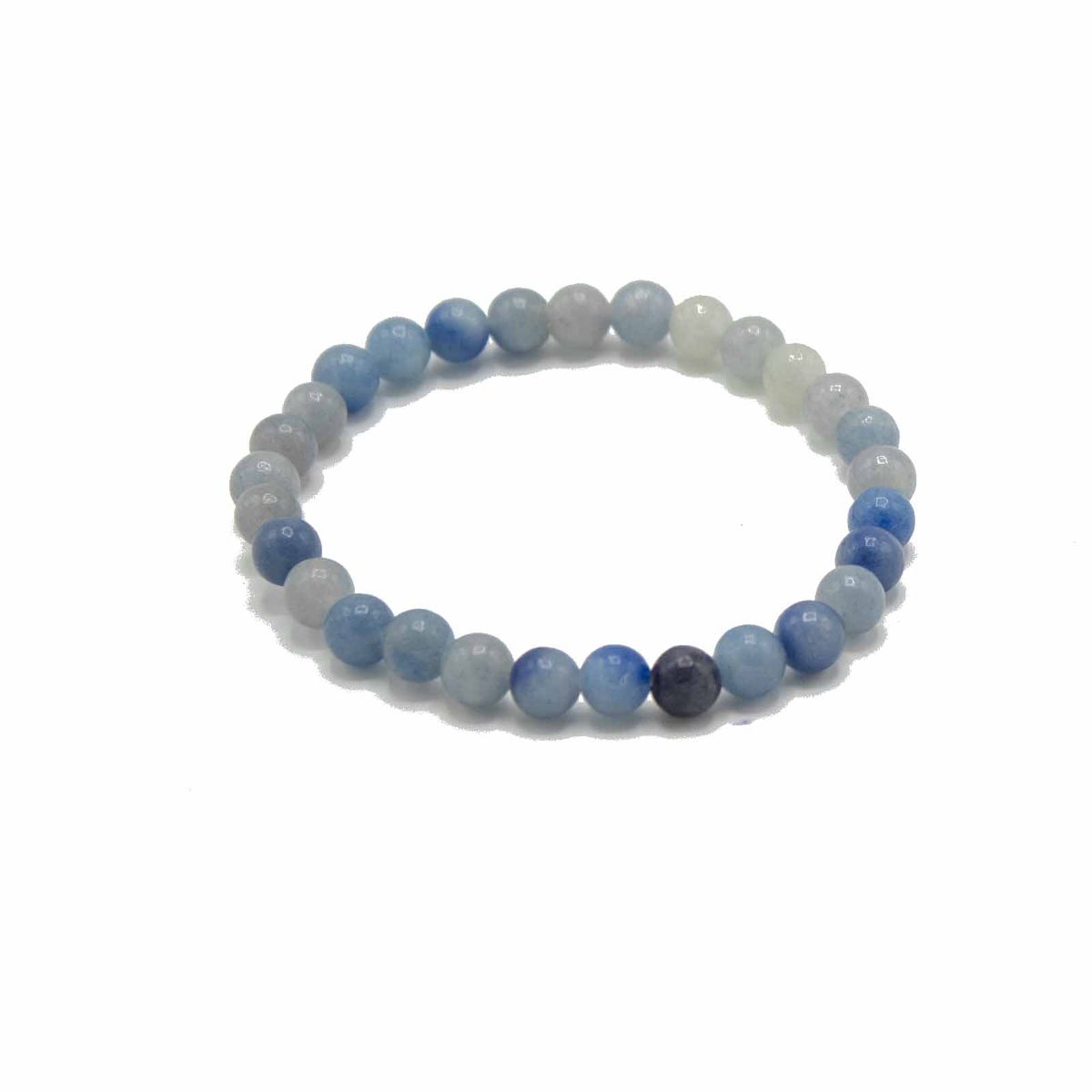 Gemstone Manifestation Bracelet – Blue Lace Agate, Independence