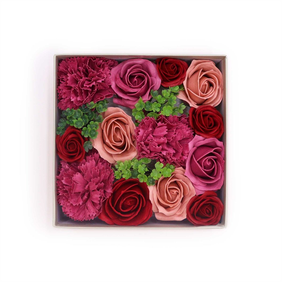Soap Flower Square Box – Vintage Roses