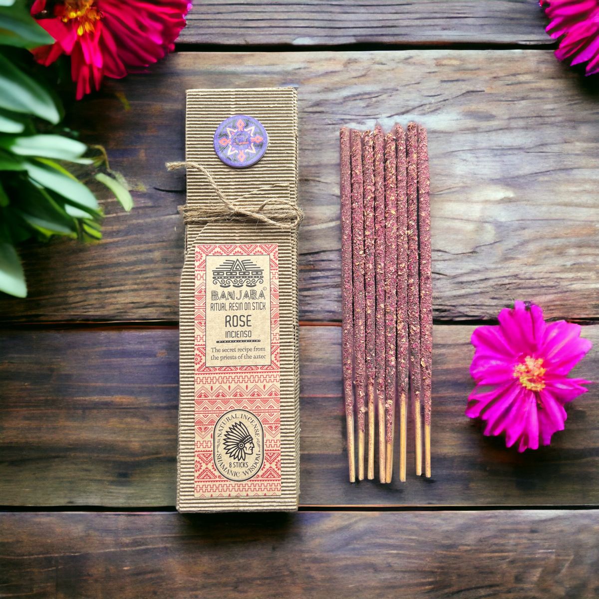 Ritual Resin Incense Sticks – Rose