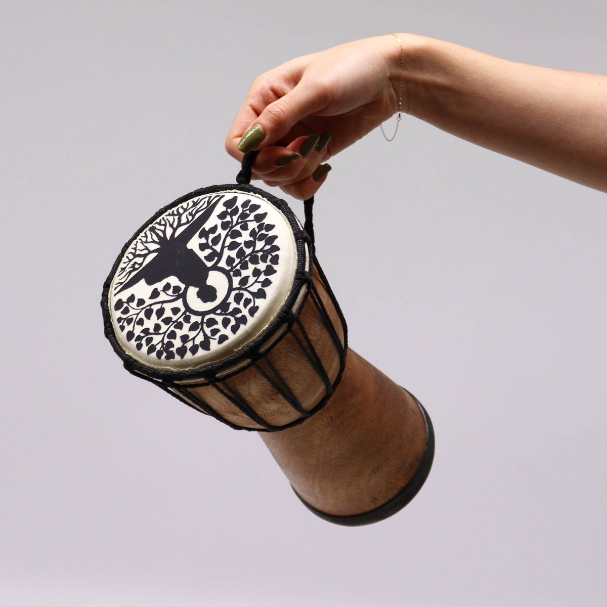 Buddha Wide Top Djembe Drum – 13cm