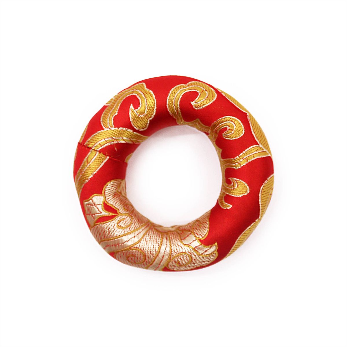 Singing Bowl Ring Cushion – Red, 8cm