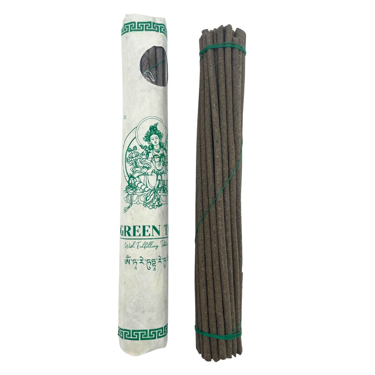 Premium Tibetan Incense Roll – Green Tara, Pack of 30