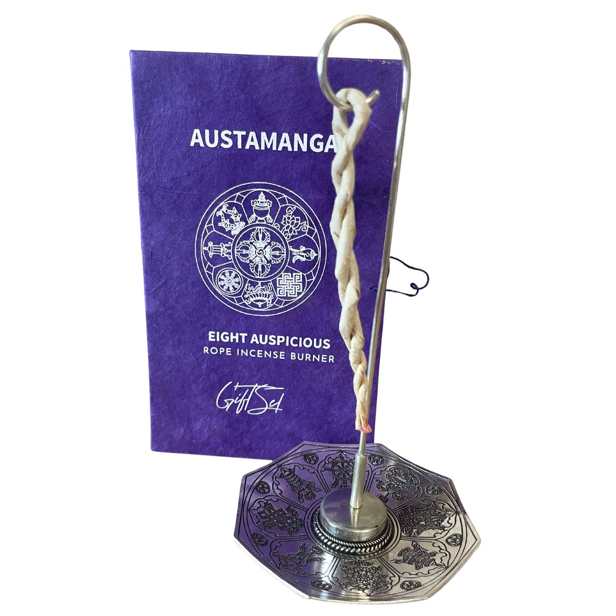 Rope Incense & Silver Plated Holder Set – Astamangal