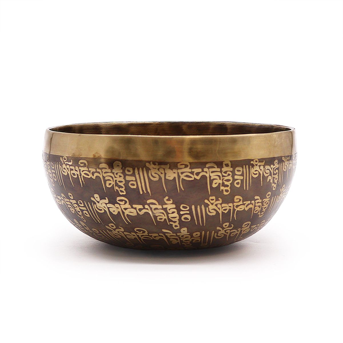 Tibetan Engraved Singing Bowl – Mantra, 16cm