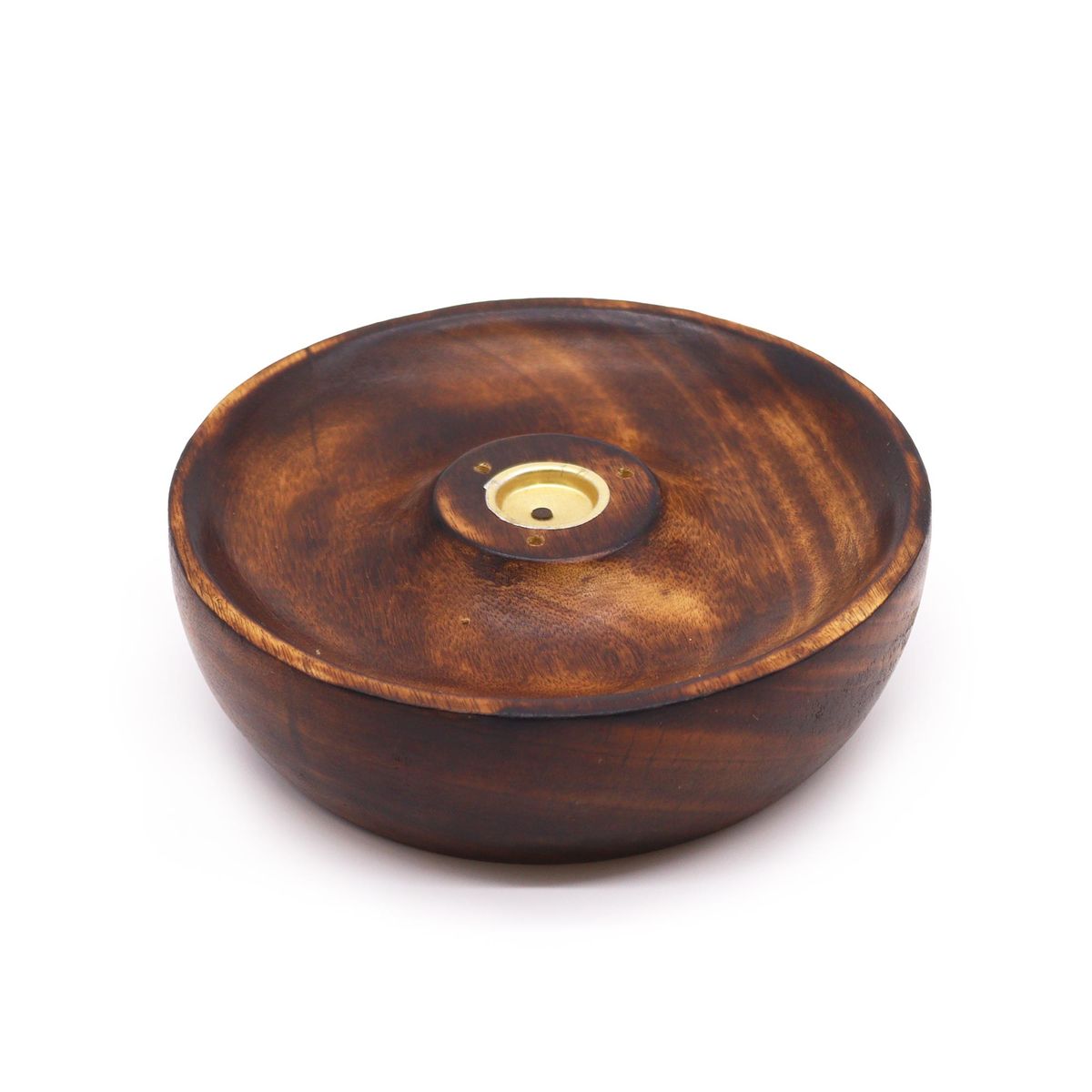 Mango Wood Incense Stick & Cone Burner Disc – Plain