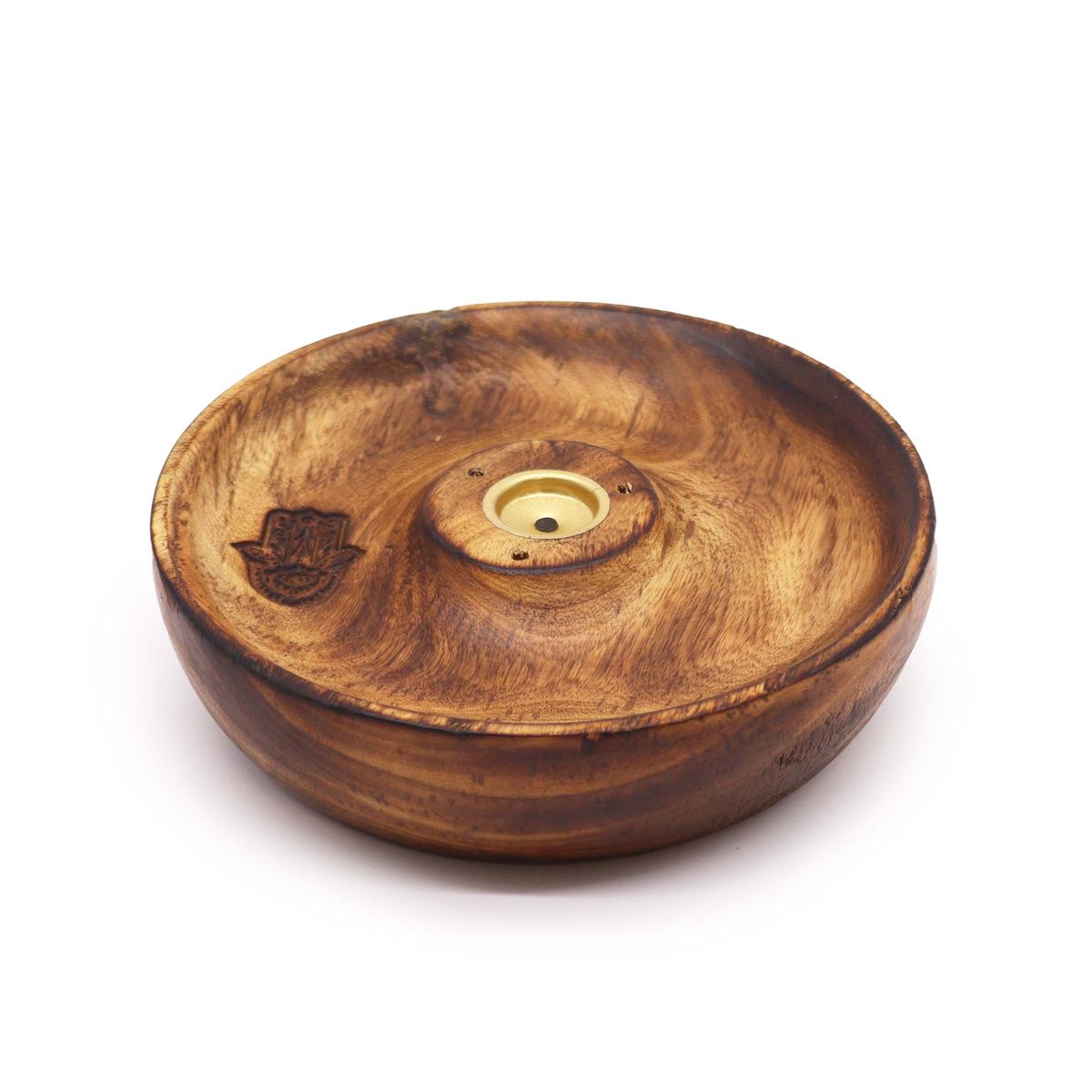 Mango Wood Incense Stick & Cone Burner Disc – Hamsa